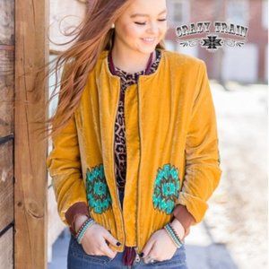 Crazy Train Mustard Moon Jacket NEW! Soft & Comfy!